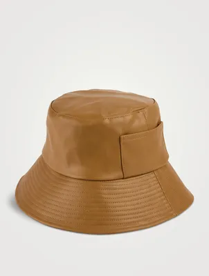Wave Vegan Leather Bucket Hat