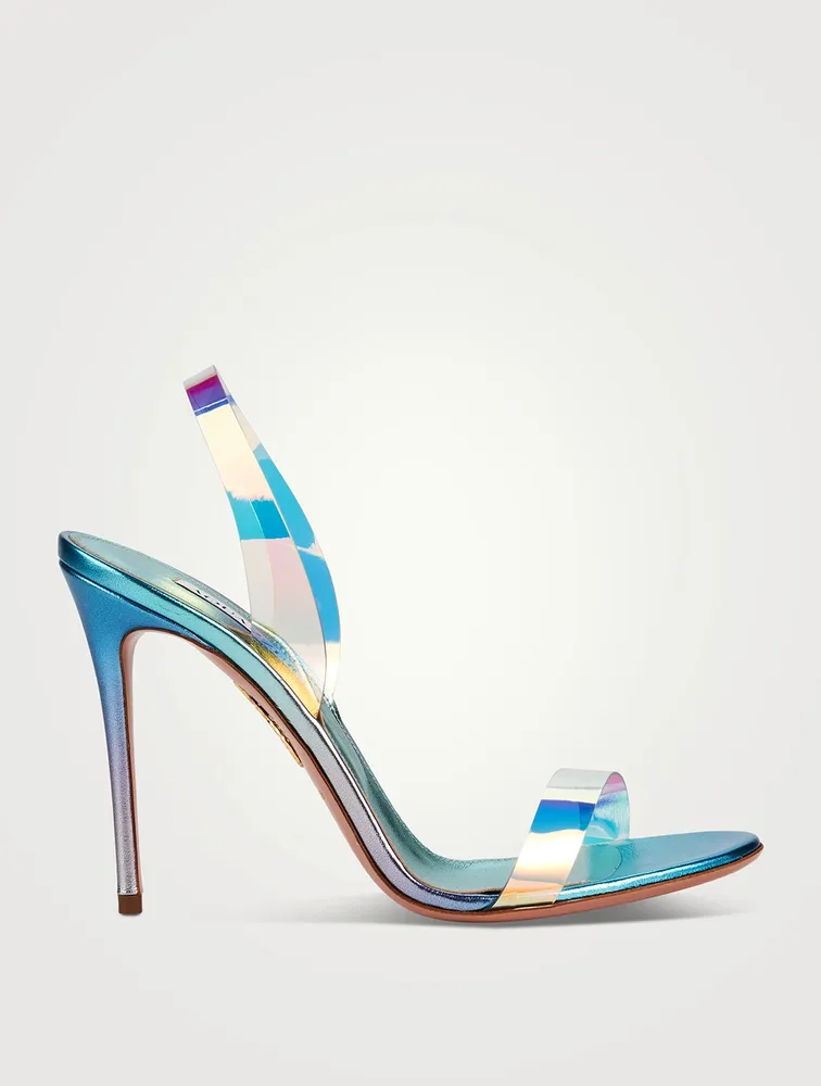 So Nude PVC Slingback Sandals