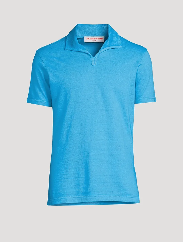 Albert Cotton Polo Shirt With Towel Trim