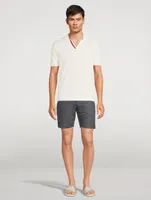 Horton OB Cotton Polo Shirt With Stripe