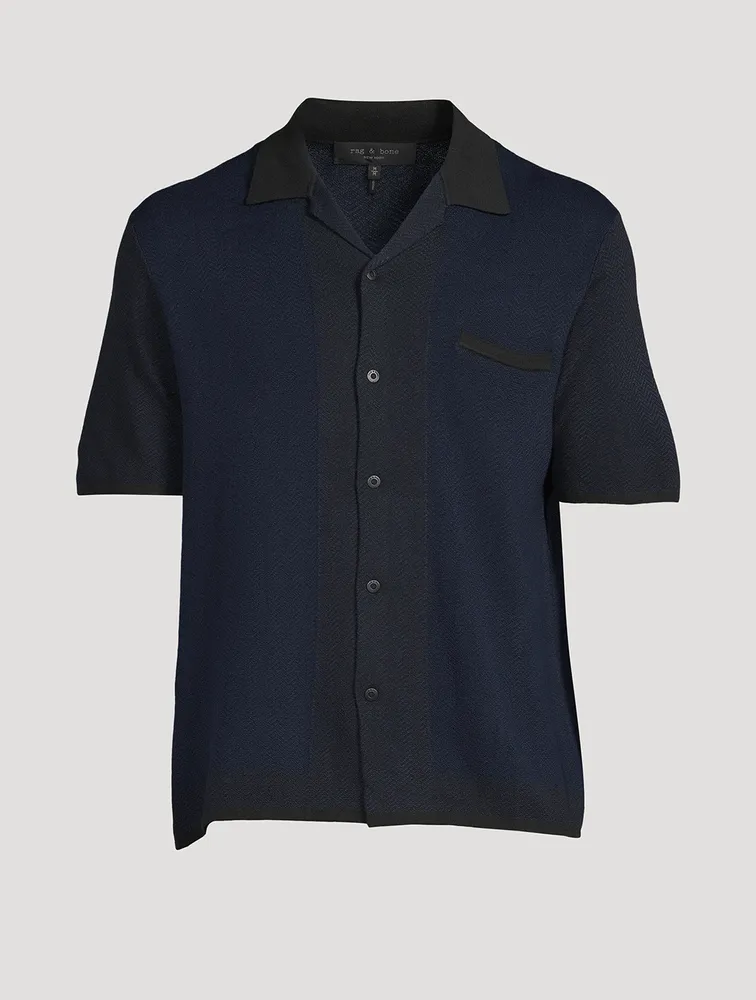 Avery Cotton Herringbone Relaxed Shirt