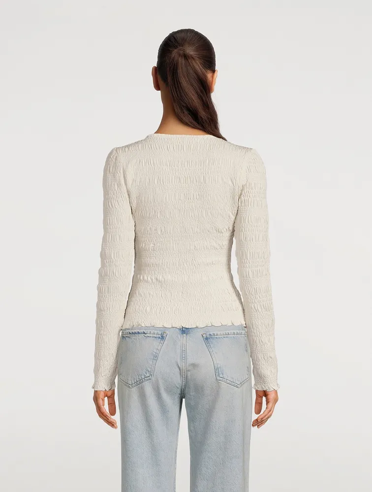 Scoopneck Crepe Top
