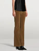 Pintuck Corduroy Trousers