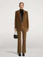 Pintuck Corduroy Trousers