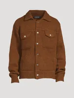 Merino Wool And Alpaca Trucker Jacket