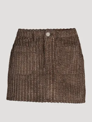Corduroy Mini Skirt