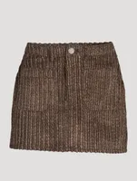 Corduroy Mini Skirt