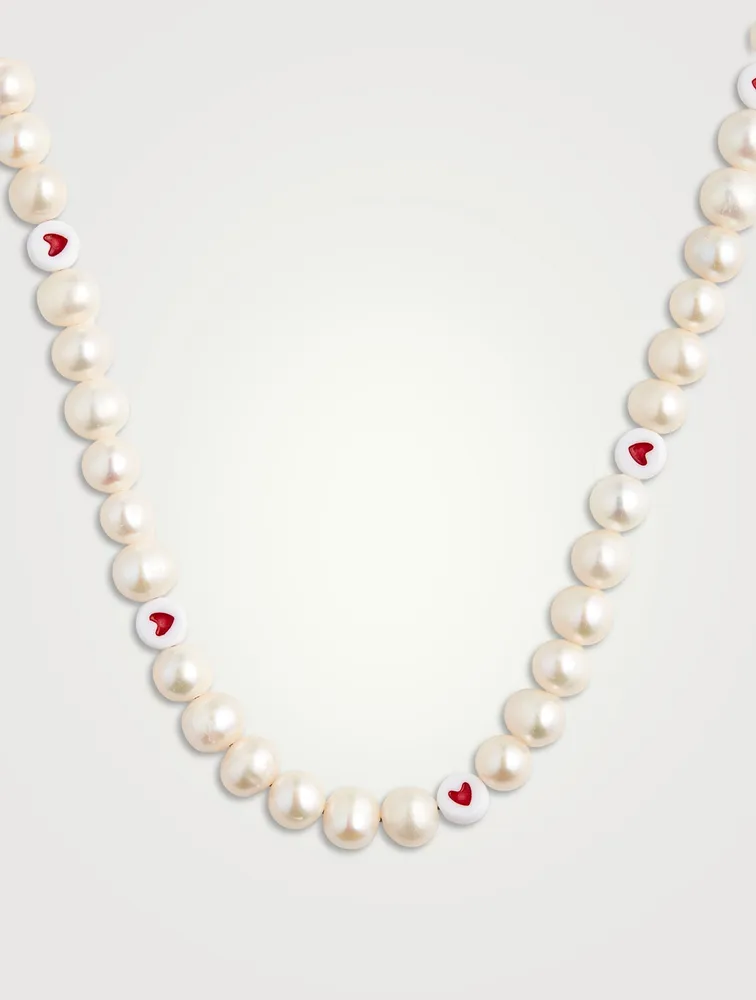 Heart Pearl Necklace