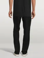 Strobe Wool Drawstring Slim-Fit Pants