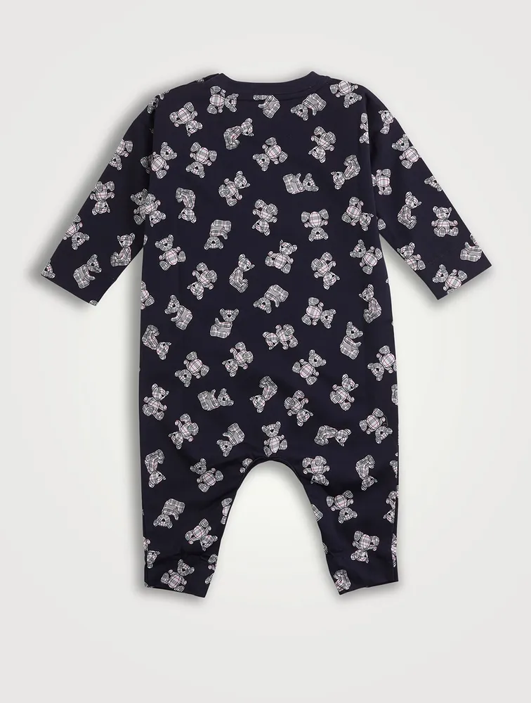 Cotton Jersey Jumpsuit Thomas Bear Print