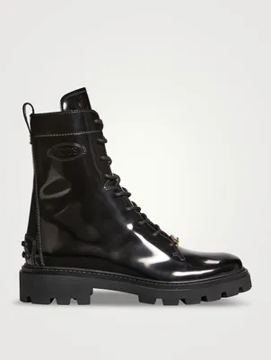 Leather Combat Boots