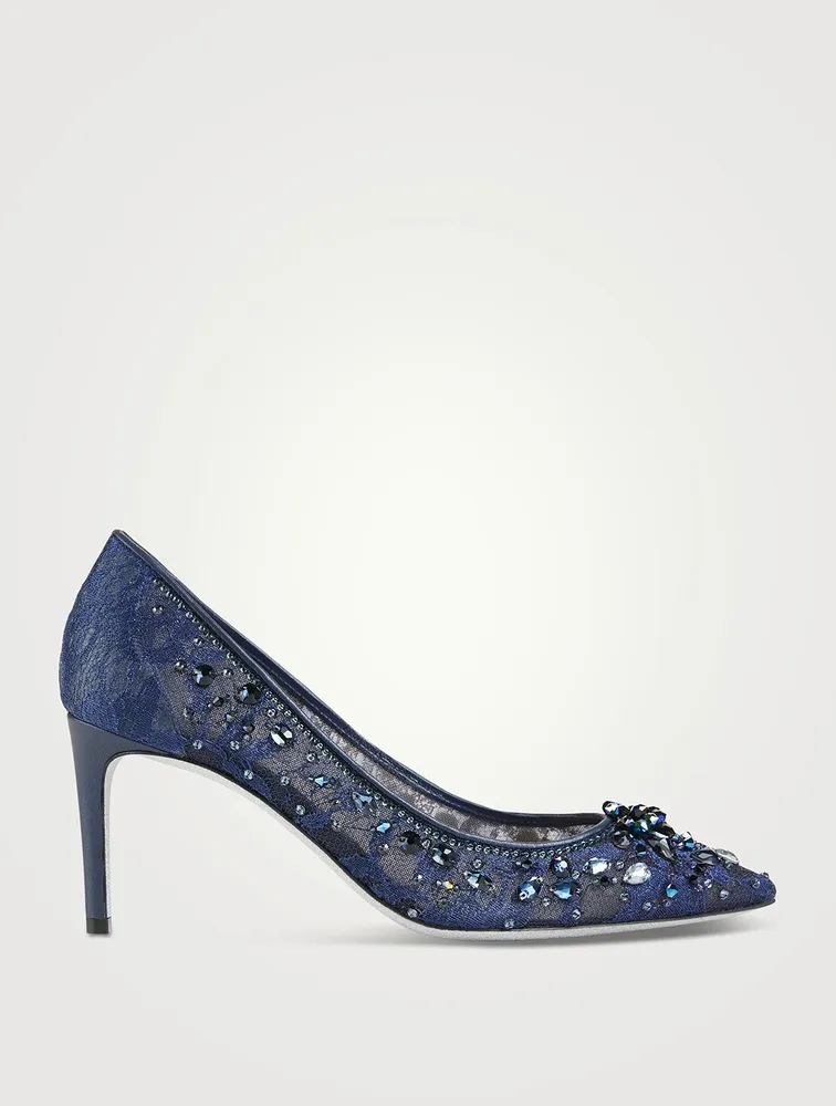 Cinderella Crystal Lace Pumps