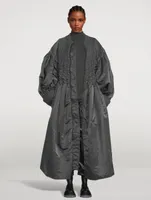 Seamed Nylon Twill Jacket