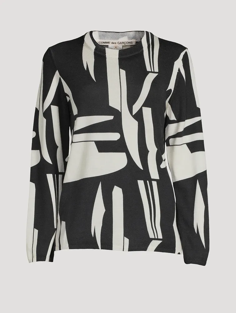 Intarsia Wool Sweater