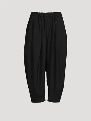 Tapered Wool Trousers