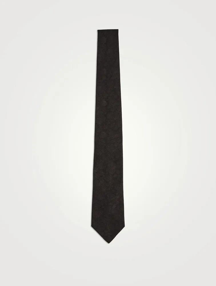 Rose Silk Printed Tie