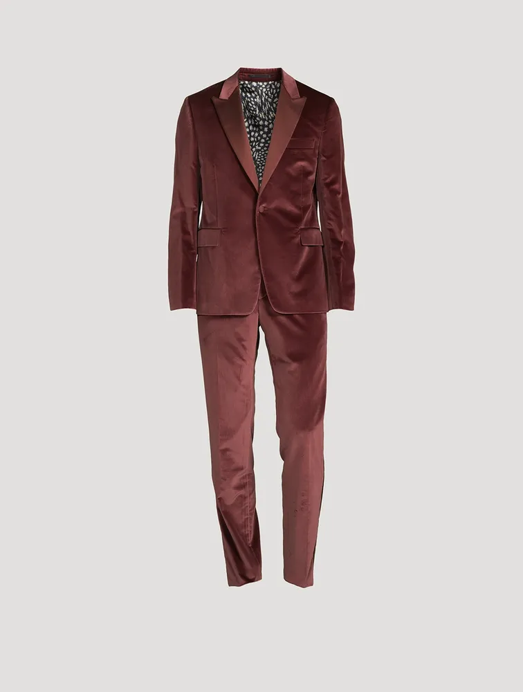 Gents Velvet Tailored Evening Suit