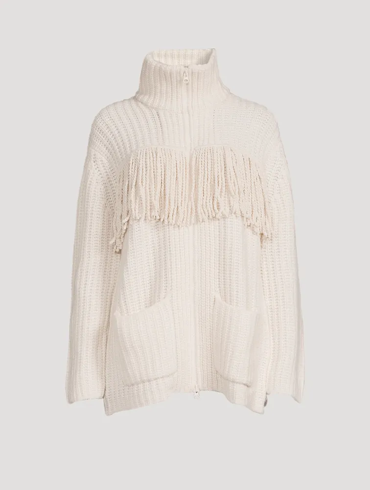 Elisa Fringe Cashmere Cardigan