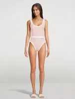 Volley Belted One-Piece Swimsuit