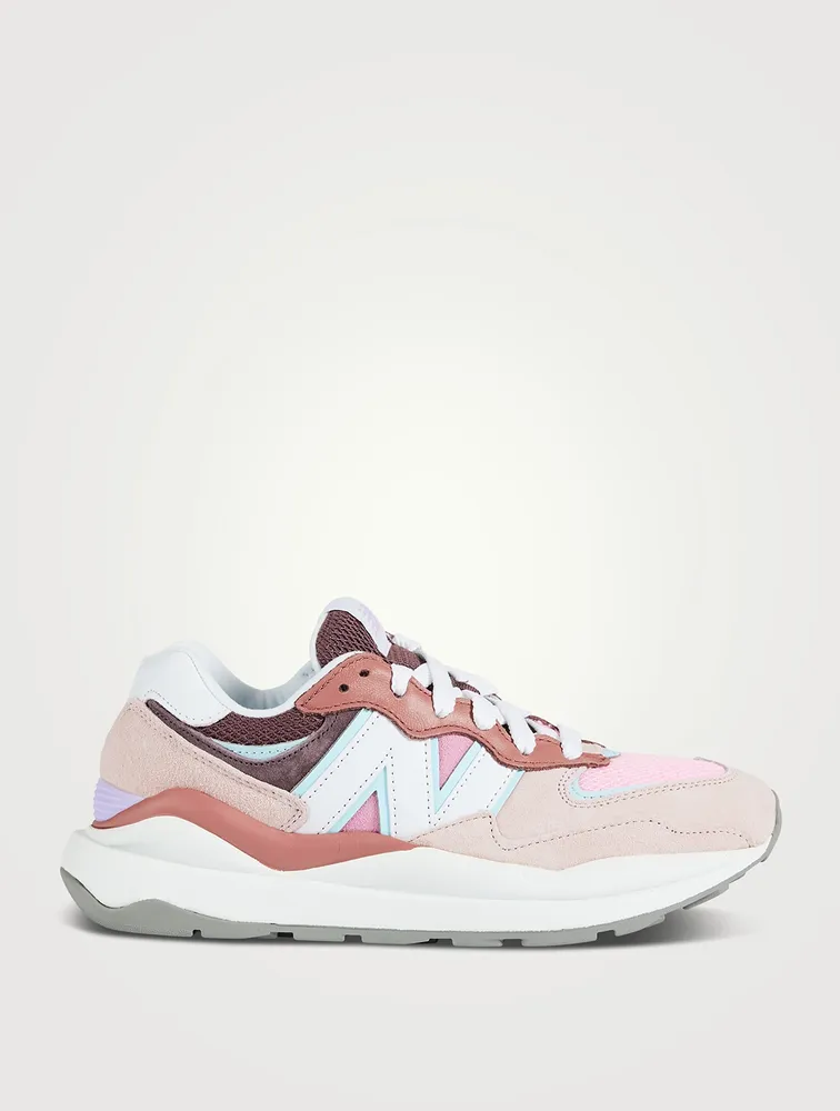 57/40 Suede And Mesh Sneakers