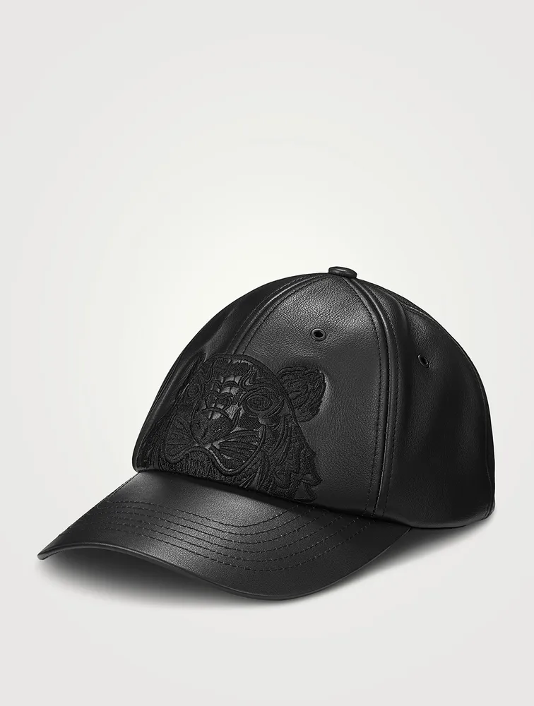 Tiger Leather Baseball Cap
