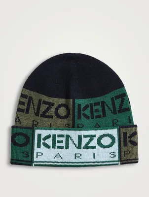 Logo Box Wool-Blend Beanie