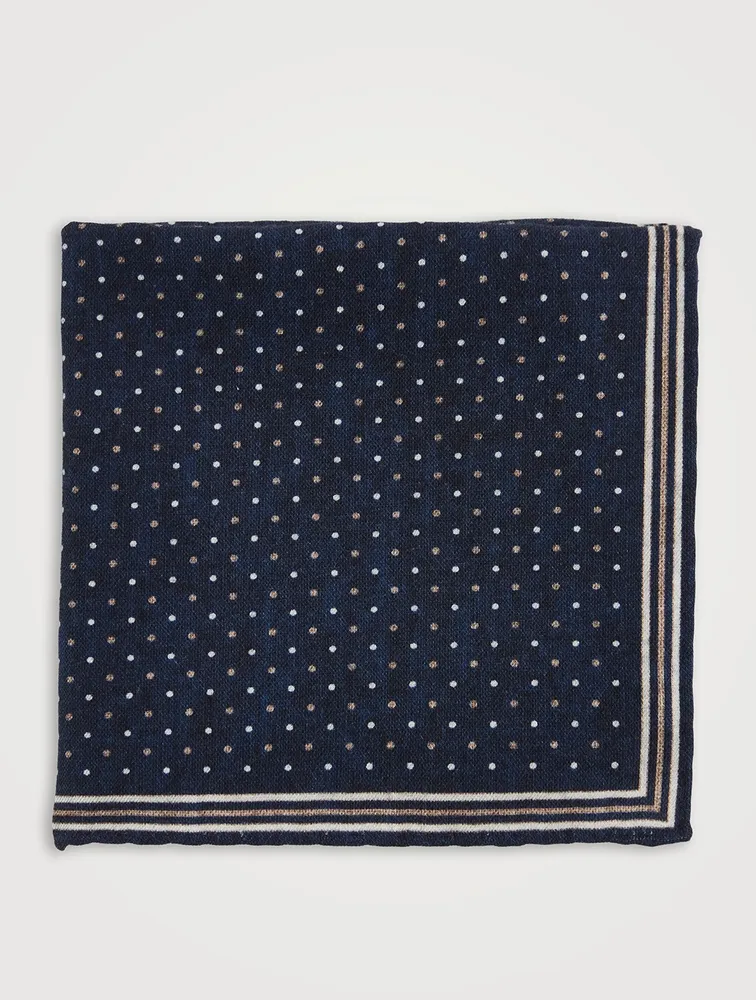 Wool And Cotton Pocket Square