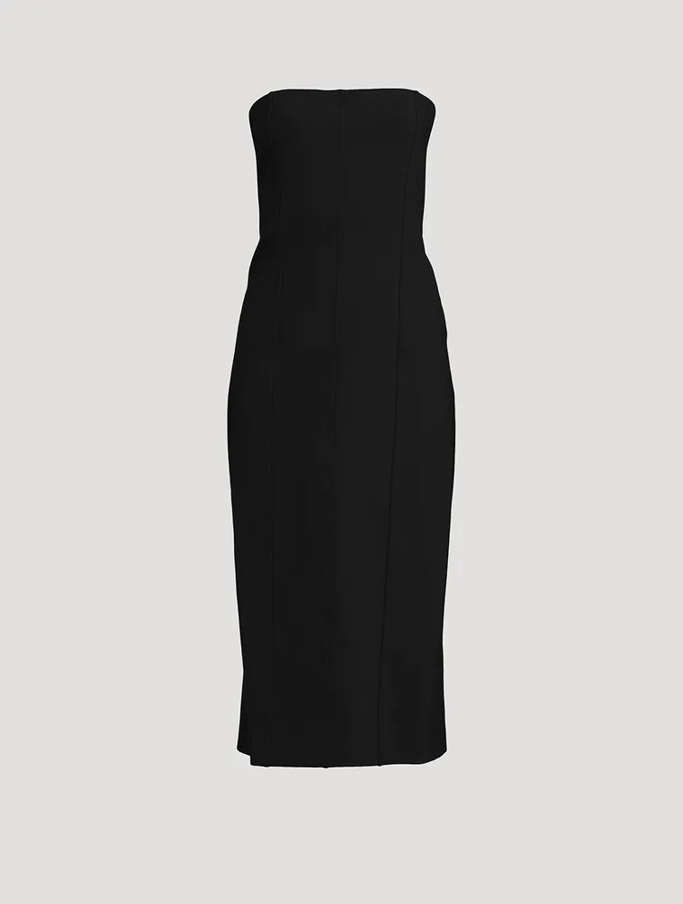 Melonia Strapless Scuba Dress