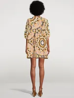 Cleo Mini Dress Ikat Print
