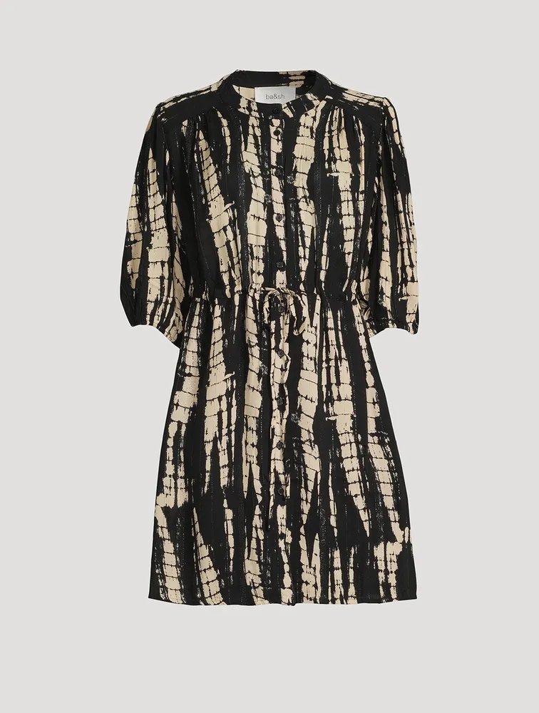 Kenya Shirt Dress In Tie-Dye Print