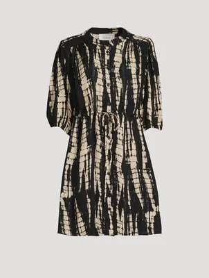 Kenya Shirt Dress In Tie-Dye Print
