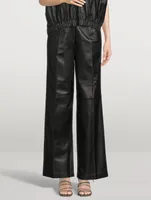 Noro Straight-Leg Leather Trousers