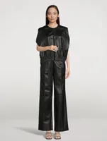 Noro Straight-Leg Leather Trousers