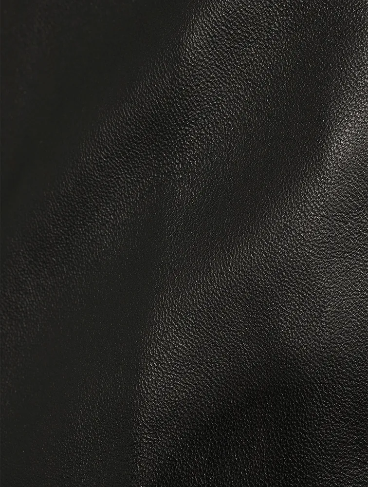 Noro Straight-Leg Leather Trousers