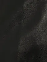 Noro Straight-Leg Leather Trousers