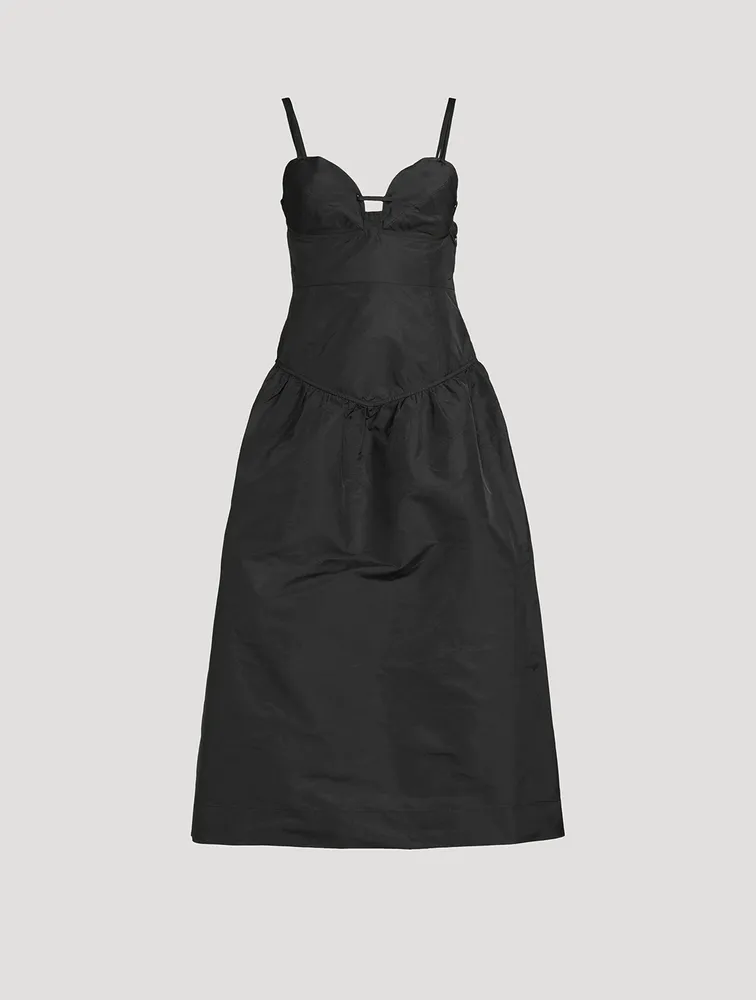 Taffeta Midi Dress
