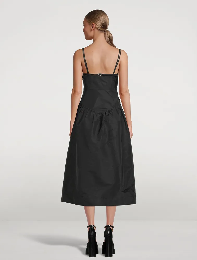 Taffeta Midi Dress
