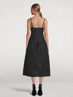 Taffeta Midi Dress