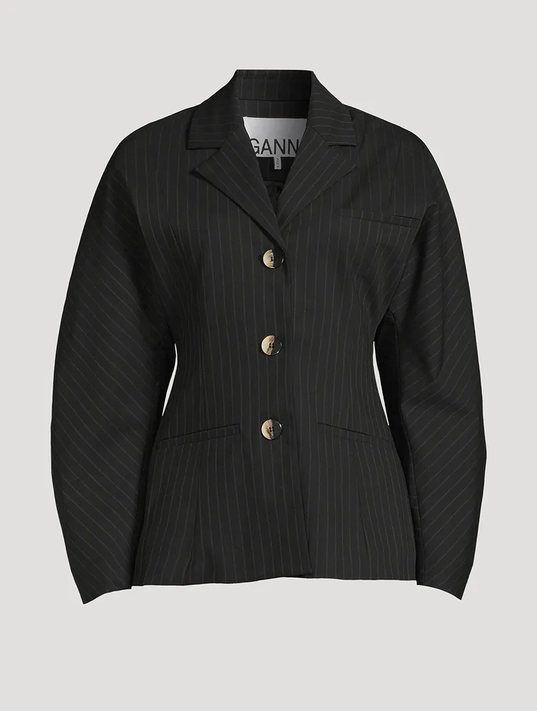 Pinstripe Blazer