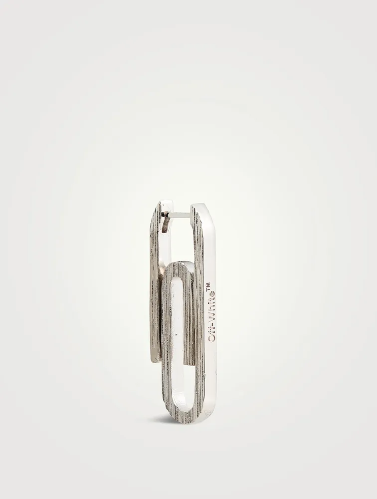 Textured Paperclip Earring