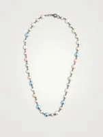 Nialaya x Holt Renfrew Pastel Pearl Choker Necklace