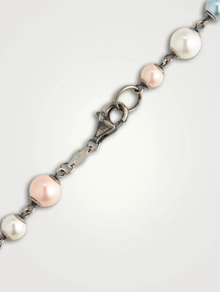 Nialaya x Holt Renfrew Pastel Pearl Choker Necklace