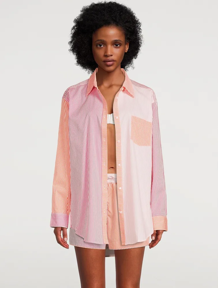 The Oxford Tunic Shirt Stripe Print