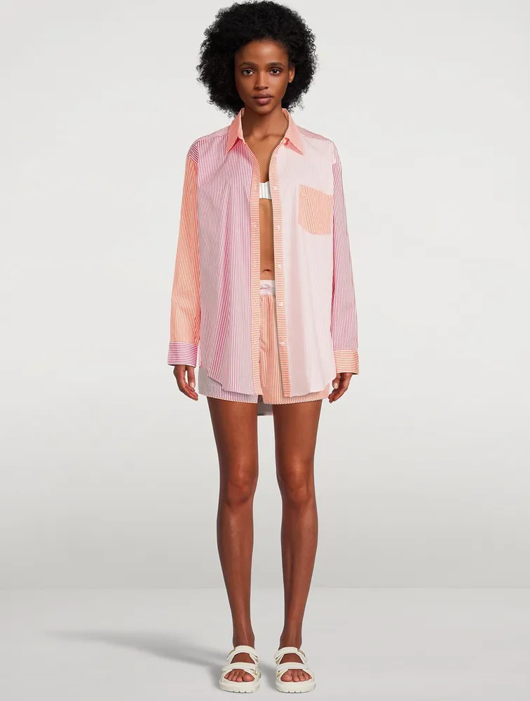 The Oxford Tunic Shirt Stripe Print