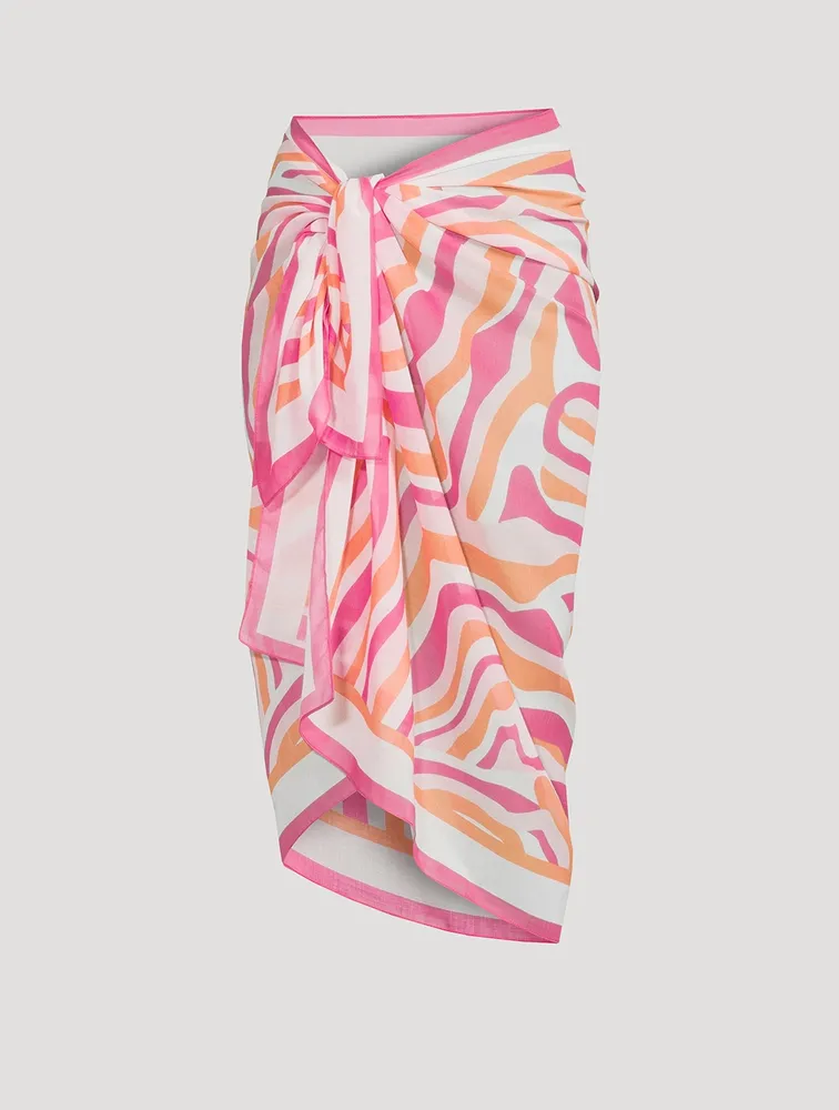The Pareo In Abstract Zebra Print