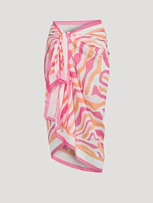 The Pareo In Abstract Zebra Print