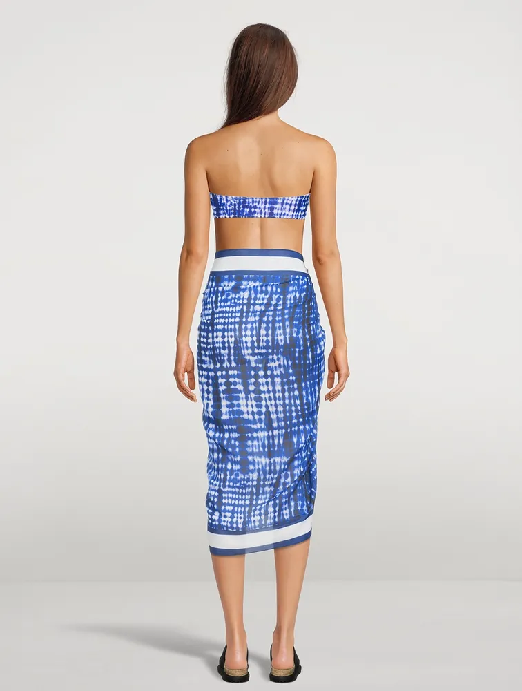 The Pareo In Shibori Print