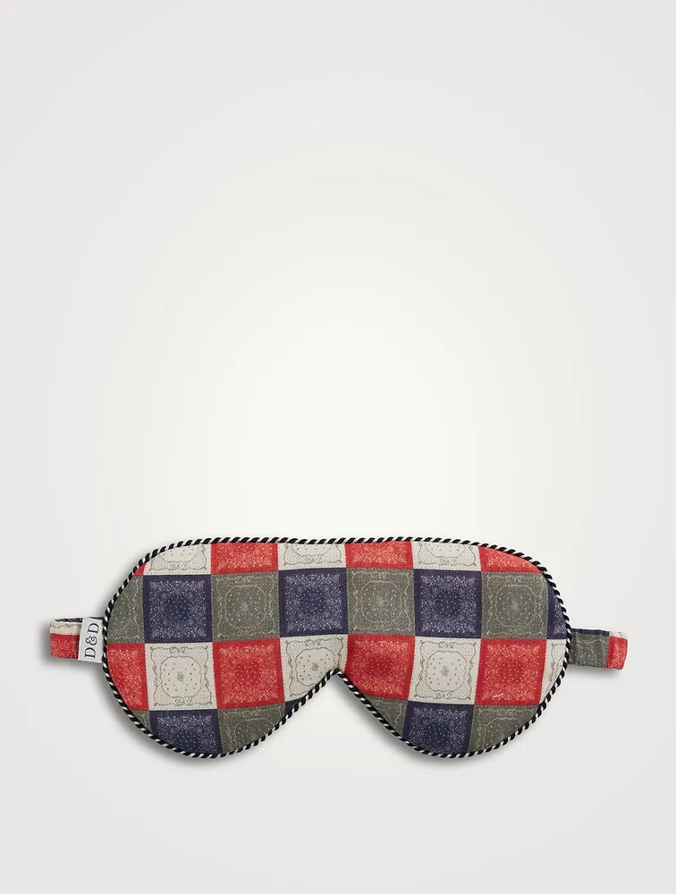Cotton Eye Mask In Bandana Print