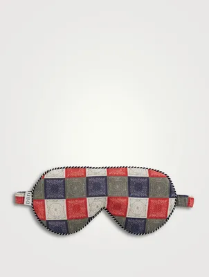 Cotton Eye Mask In Bandana Print