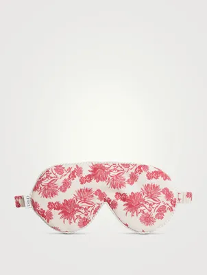 Cotton Eye Mask In Cactus Flower Print